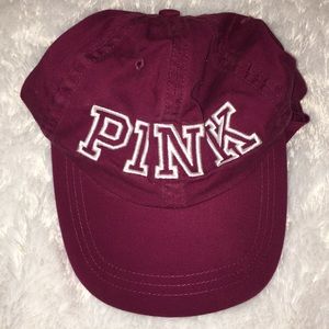 MAROON VICTORIA’S SECRET PINK HAT